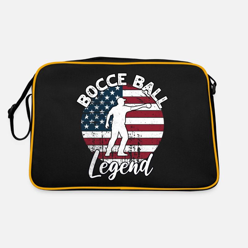 Bocce Ball Sprüche Retro Tasche