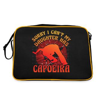 Désolé je ne peux pas, ma fille a la Capoeira - Sac Retro - noir/or - Dos