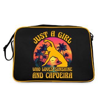 Juste une fille qui aime le soleil et la capoeira - Sac Retro - noir/or - Dos