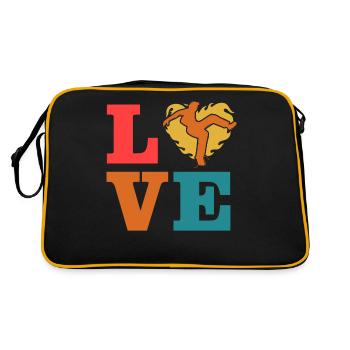 L’amour de la capoeira - Sac Retro - noir/or - Dos