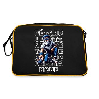 Petanque - Retro Bag - black/gold - Back