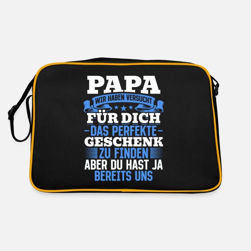 Papa Du hast ja bereits uns das perfekte Geschenk Retro Tasche