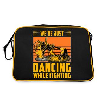 Nous ne faisons que danser en nous battant - Sac Retro - noir/or - Dos