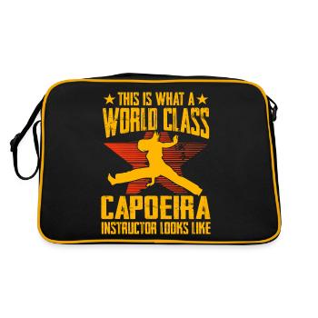 So sieht ein Weltklasse-Capoeira-Instruktor aus - Retro Tasche - Schwarz/Gold - Hinten