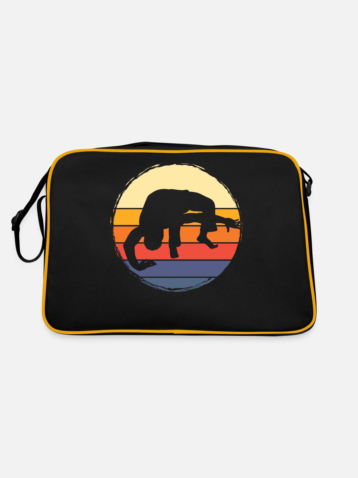 Capoeira - Retro Bag - black/gold - Back