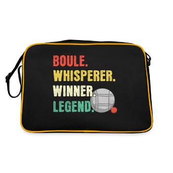 Boule Whisperer Boule Legend - Retro Bag - black/gold - Back