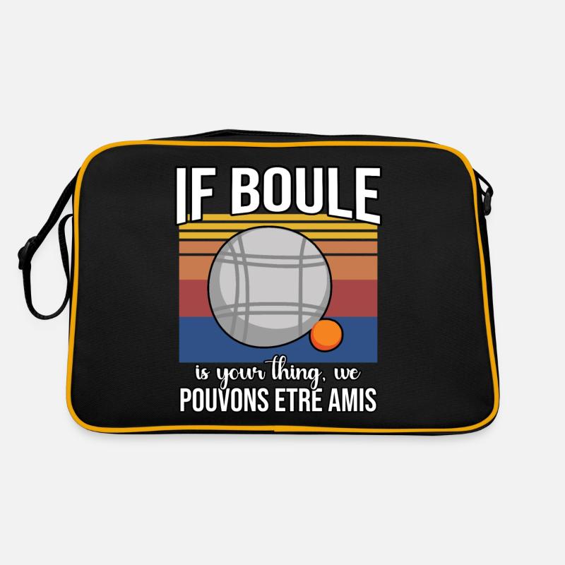 Lustiger Boule Spruch Retro Tasche