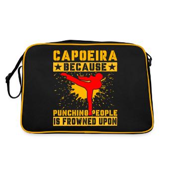 Capoeira because punching people is frowned upon - Retro Bag - black/gold - Back