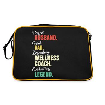 Wellness Coach Dad - Retro Bag - black/gold - Back