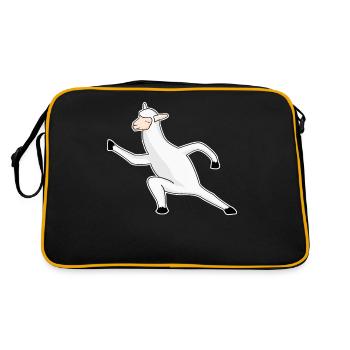 Qigong Qi Gong Karate Thai Chi Chigong - Retro Tasche - Schwarz/Gold - Hinten