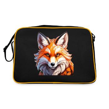 FUCHS - Retro Tasche - Schwarz/Gold - Hinten