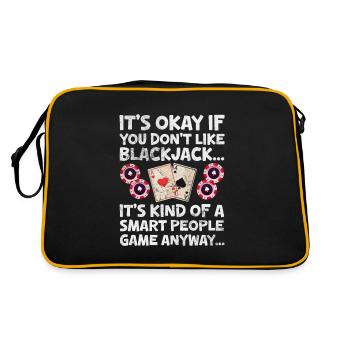 Blackjack Blackjack Card Game Casino Gift - Retro Bag - black/gold - Back