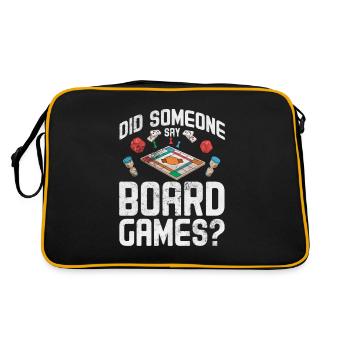Brettspiel - Retro Tasche - Schwarz/Gold - Hinten