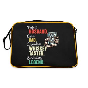 Whiskey Drinker Dad - Retro Bag - black/gold - Back