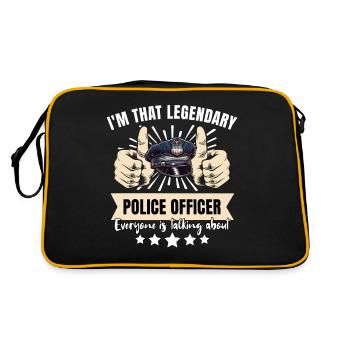 Legendary Policeman - Retro Bag - black/gold - Back