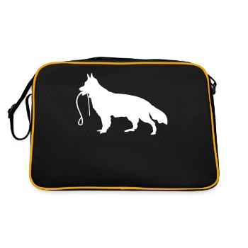 Laisse Berger Berger Allemand - Sac Retro - noir/or - Dos