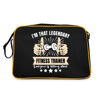 Legendary fitness trainer - Retro Bag - black/gold - Back