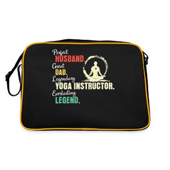 Yoga Teacher Dad - Retro Bag - black/gold - Back