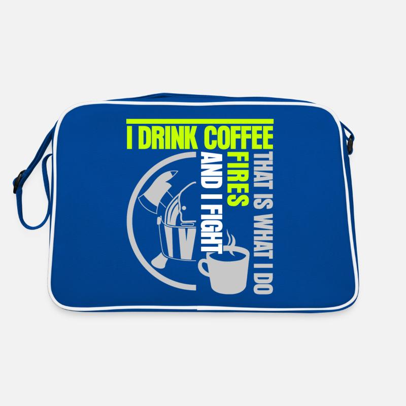 Fireman Youth Fire Brigade Firefighter Retro Tasche