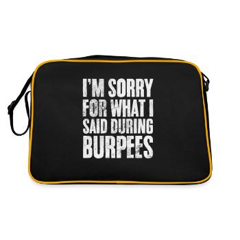 Burpees - Retro Bag - black/gold - Back
