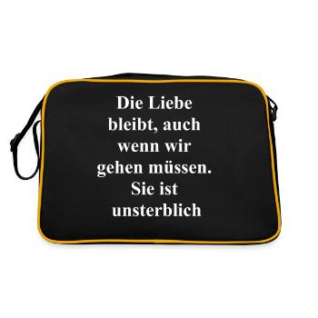 Immortal Love Gift - Retro Bag - black/gold - Back