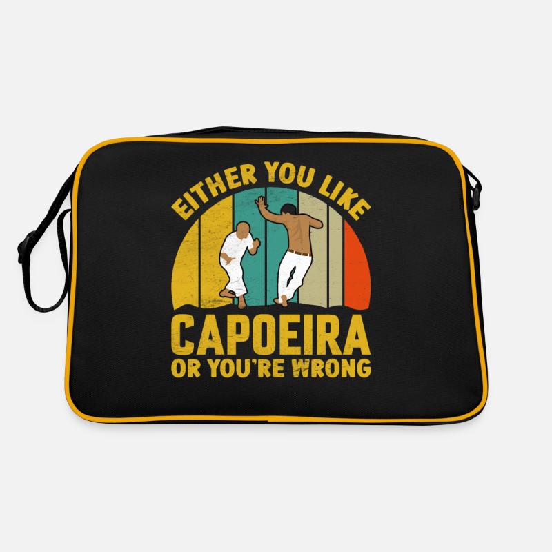 Entweder du magst Capoeira oder du liegst falsch Retro Tasche