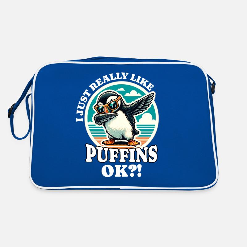 J’adore le dicton Puffin Sac Retro