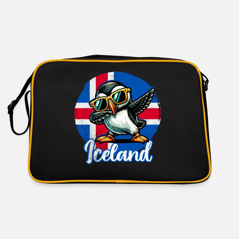 Lustige Papageientaucher Sprüche Retro Tasche