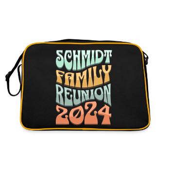 Réunion de la famille Schmidt 2024 - Sac Retro - noir/or - Dos