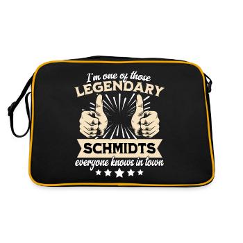 La légende légendaire de Schmidt - Sac Retro - noir/or - Dos