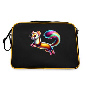Weasel - Retro Bag - black/gold - Back