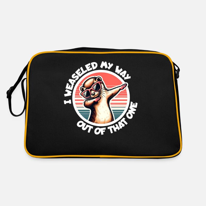 Weasel Saying Retro Bag