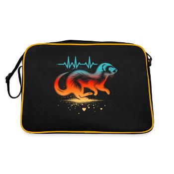 Weasel Cardio - Retro Bag - black/gold - Back