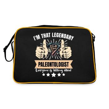 Legendary paleontologist - Retro Bag - black/gold - Back