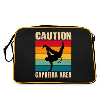 Attention Zone de Capoeira - Sac Retro - noir/or - Dos