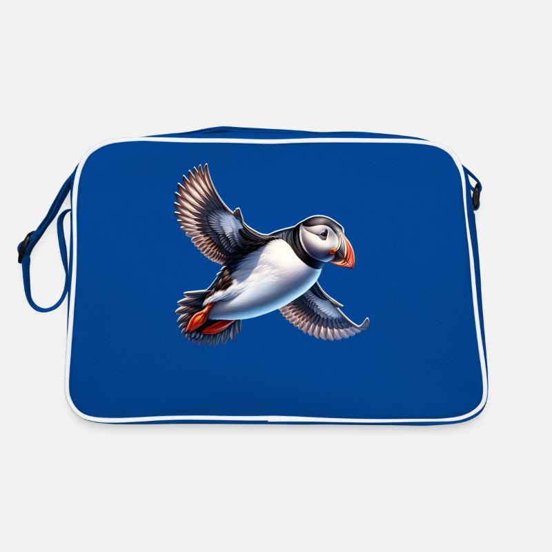 Papageientaucher Retro Tasche