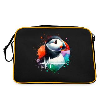 Puffin Cardio - Retro Bag - black/gold - Back