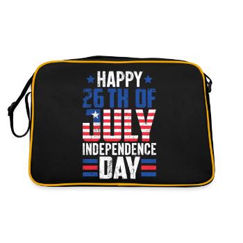 26 juillet Drapeau Libéria Jour de l’indépendance - Sac Retro - noir/or - Dos