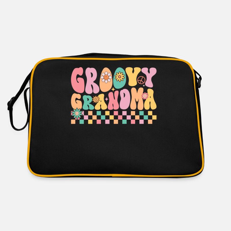 Groovy Oma Retro Urgroßmutter Lustig Retro Tasche