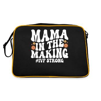 Mama In The Making FIV Orange 1 sur 8 Infertilité - Sac Retro - noir/or - Dos
