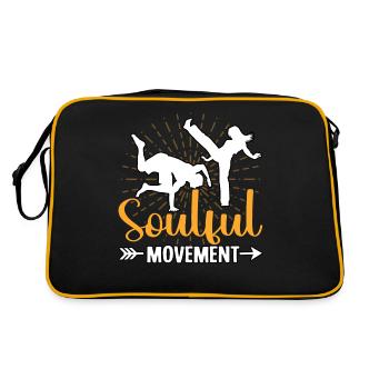 Mouvement émouvant - Sac Retro - noir/or - Dos