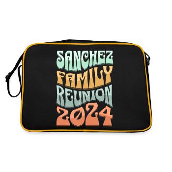 Réunion de famille Sanchez 2024 - Sac Retro - noir/or - Dos