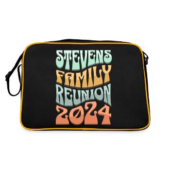 Stevens Family Reunion 2024 - Retro Bag - black/gold - Back