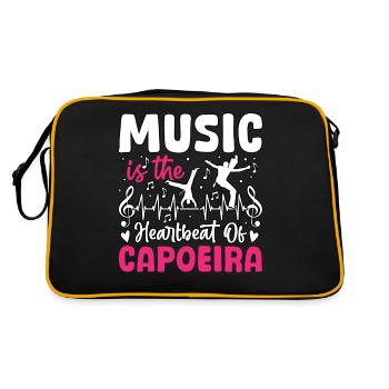 La musique est le cœur de la capoeira - Sac Retro - noir/or - Dos