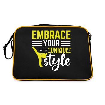 Adoptez votre style unique - Sac Retro - noir/or - Dos