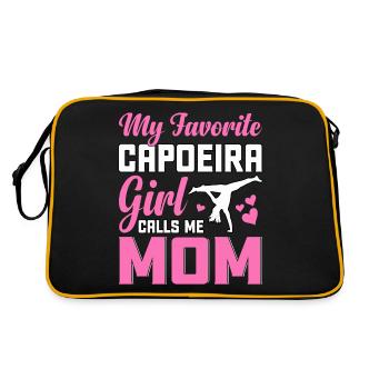 Ma fille de capoeira préférée m’appelle maman - Sac Retro - noir/or - Dos
