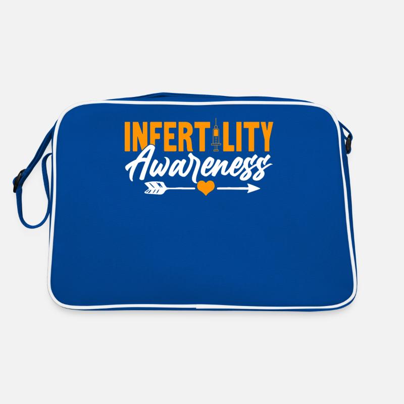 Unfruchtbarkeitsbewusstsein Abruf Tag IVF Orange Retro Tasche