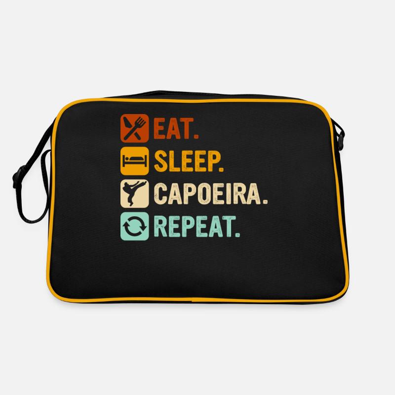 Manger Dormir Capoeira Répéter Sac Retro
