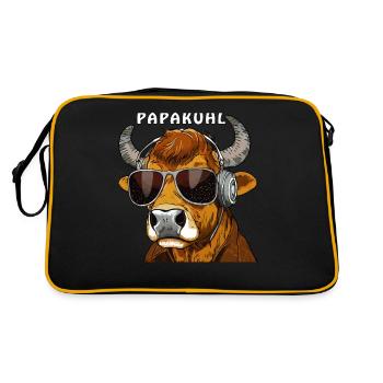 VACHE AVEC LUNETTES DE SOLEIL PAPAKUHL - Sac Retro - noir/or - Dos