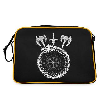 Force et style nordiques Vegvisir Viking - Sac Retro - noir/or - Dos